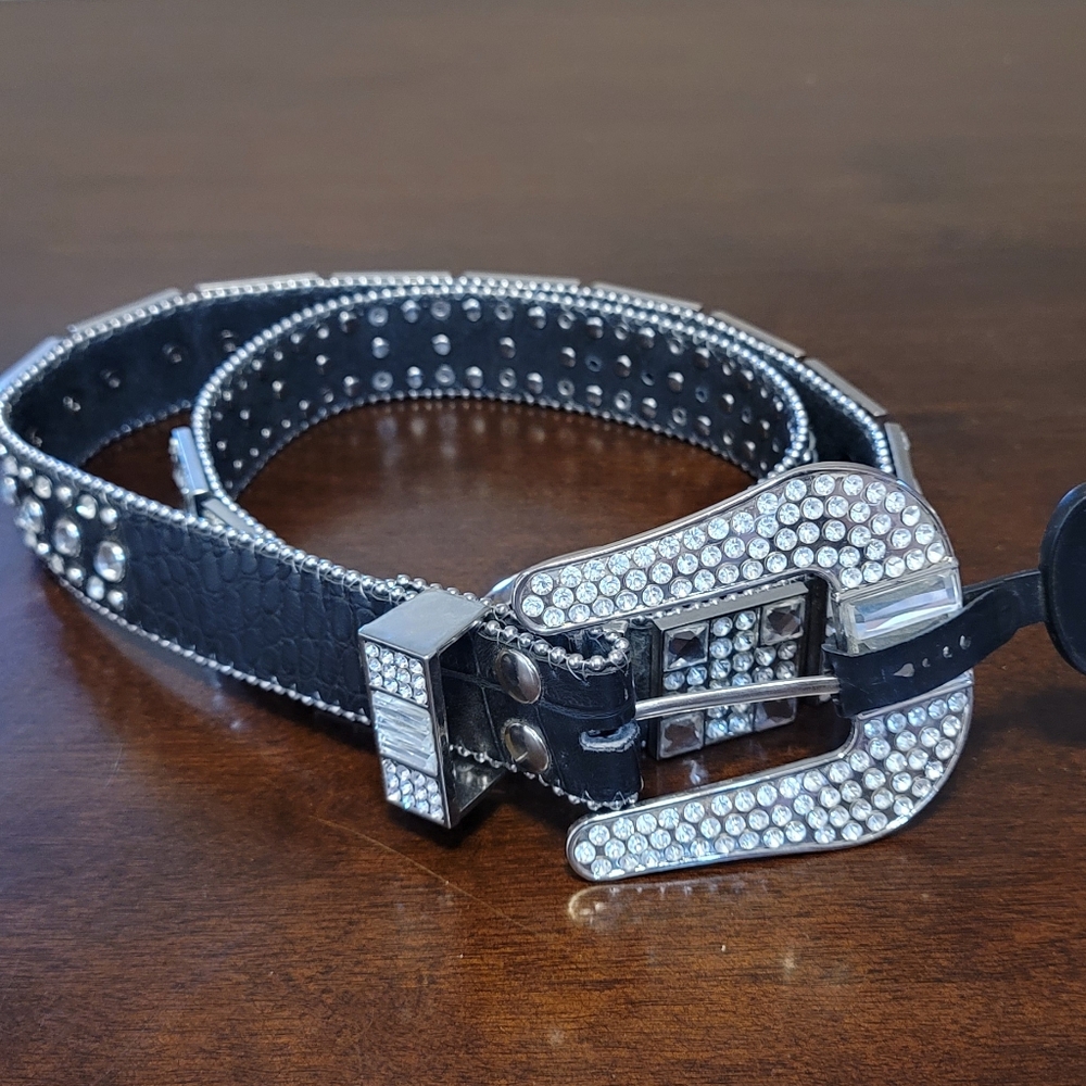 Black Jeweled Belt